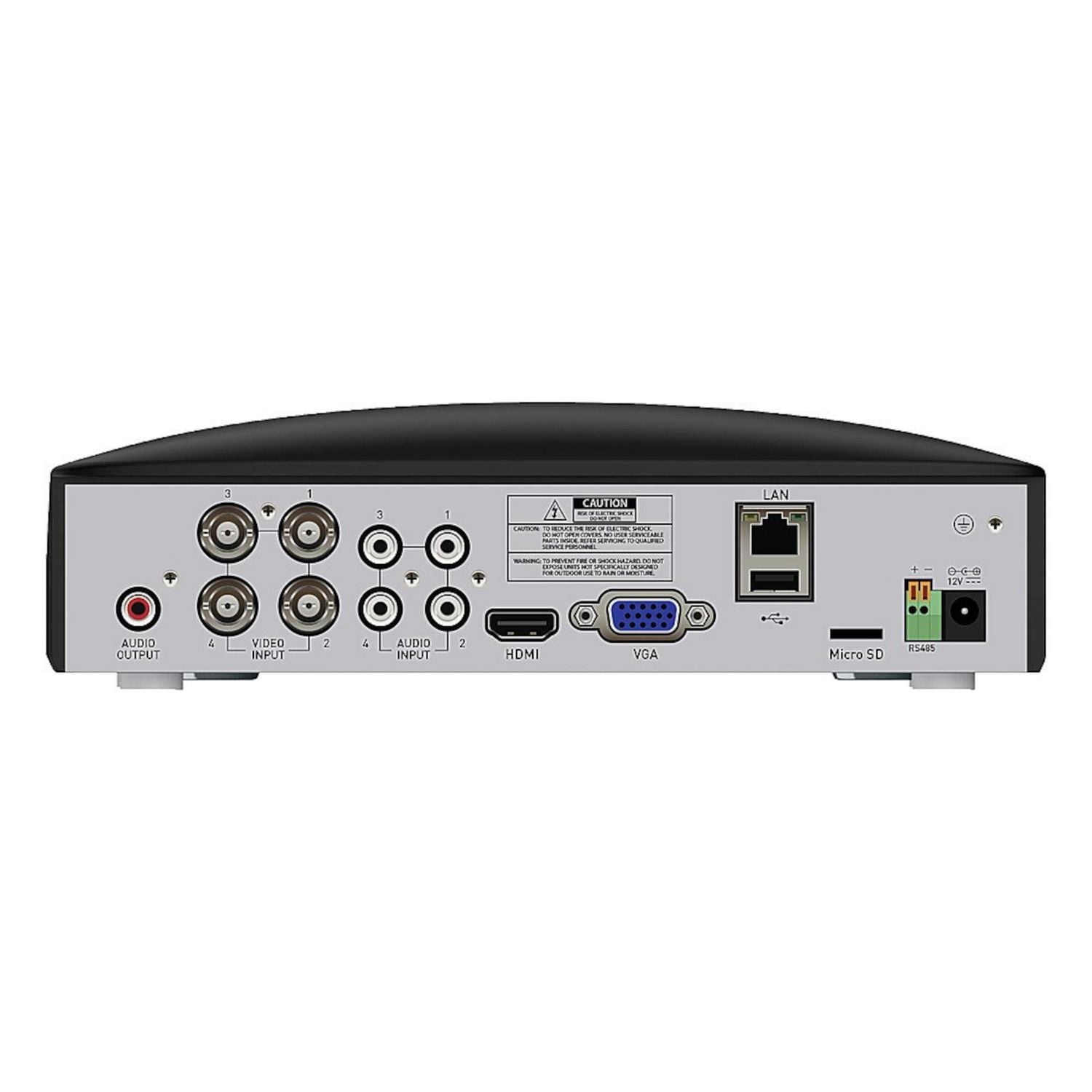 Système de sécurité Swann DVR MicroSD 1080p 4 canaux 64 Go avec 4 caméras dôme à détection de chaleur et de mouvement - Blanc