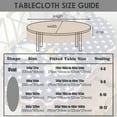 thumbnail image 6 of 4th of July Oval Tablecloth 60x102 Memorial Day Patriotic Table Cloths Waterproof American Flag Table Cover for Oval Table, 6 of 6