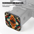 thumbnail image 3 of Hitch Cover Fits For 2-Inch Hitch,Aztec Pattern Design With Boho Style Vintage Colorsrubber Trailer Hitch Cover Tube Plug Insert,Car Exterior Accessories, Receiver Tube Hitch Plug, 3 of 6