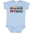 thumbnail image 3 of Inktastic I Love Trains Boys or Girls Baby Bodysuit, 3 of 5
