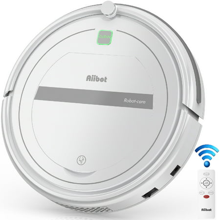 Aiibot Robotic Vacuum Cleaner, Robot Vacuum with self-charging, Automatic Remote Control, Powerful Suction, Best Robot Vacuum for Pet Hair, Hard Floor and Low Pile (Best Robot Vacuums For The Money)