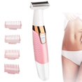 thumbnail image 1 of Afeitadora eléctrica para mujer, cuerpo completo, sin dolor, para mujer, húmeda y seca, eléctrica para línea de bikini, recortadora, removedor de vello corporal para piernas, axilas, cejas, público, U, 1 of 5