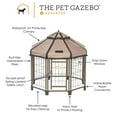 thumbnail image 5 of Pet Gazebo 23403ET 3 ft. Pet Gazebo with Earth Taupe Canopy, 5 of 6