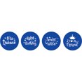 thumbnail image 2 of Darling Souvenir chocolate Candy Labels 190 Pcs Quinceanera Party Theme Stickers-Medium Blue, 2 of 2