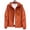 Orange, variant on Mens Solid Color Lightweight Polyester Stitched Panel Drawstring Hooded Full Zip Side Zipper Pockets Water Repellent Casual Windbreaker Jacket Black XXXL
