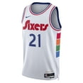 thumbnail image 2 of Unisex Nike Joel Embiid White Philadelphia 76ers 2024/25 Swingman Player Jersey - City Edition, 2 of 3