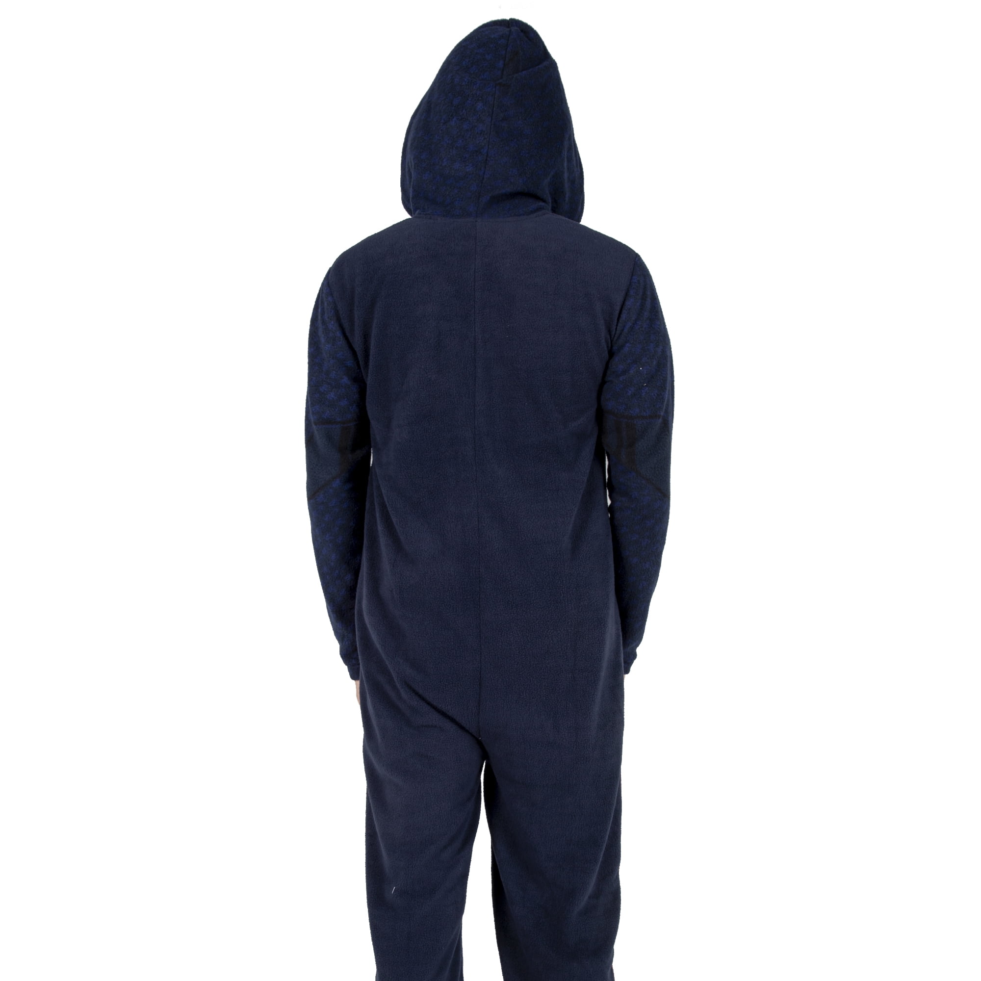 Spider-Man Miles Morales Men's Hooded Union Suit With Leg Hem-Large