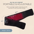 thumbnail image 5 of LifePro Red Light Therapy Belt with 660nm Red & 850nm Infrared LEDs – Adjustable Rechargeable Wrap – Portable Wellness Device – Black, 5 of 8