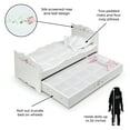 thumbnail image 4 of Doll Bed with Trundle and Bedding - White Rose, 4 of 9