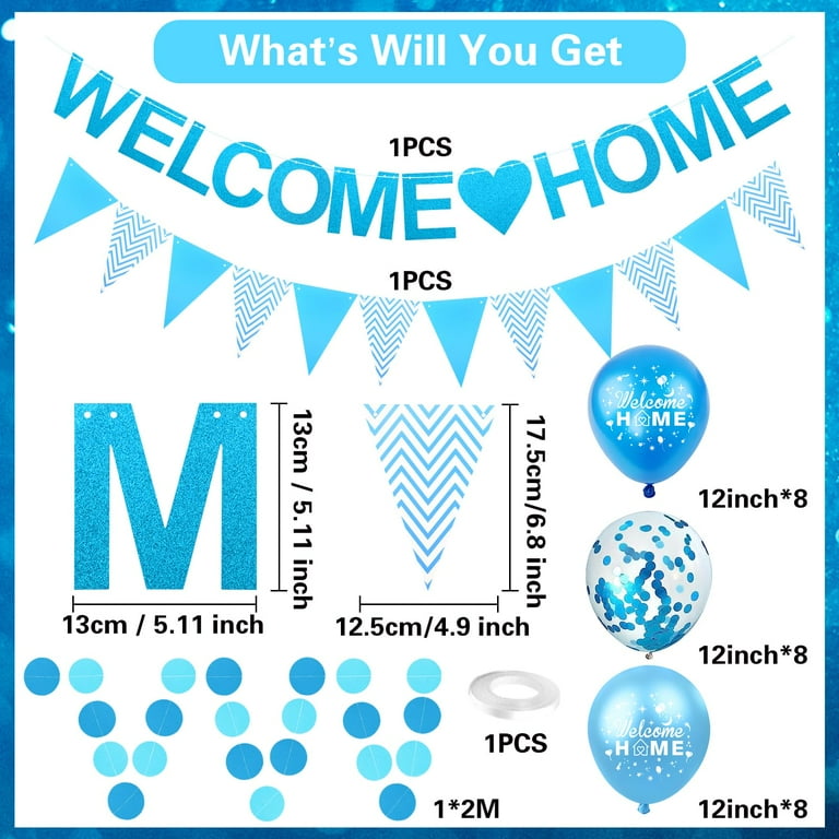 Whimsical Garden Banner, Welcome Home Baby Boy, Nursery Décor, Baby Shower Gift, Outdoor Decor