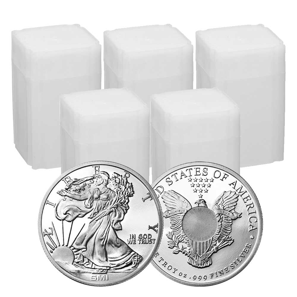 Lot Of 100 1 Troy Oz Sunshine Mint Walking Liberty 999 Silver Round lot-of-100-1-troy-oz-sunshine-mint-walking-liberty-999-silver-round