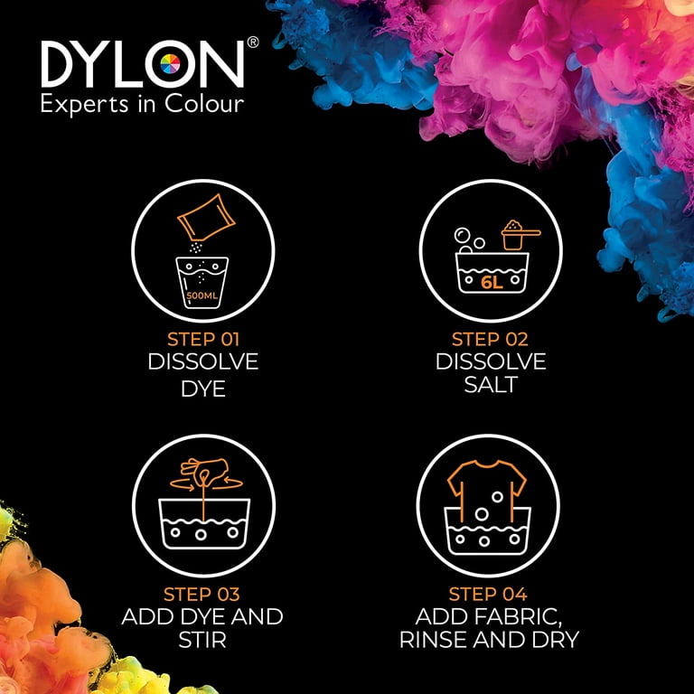 Dylon Wash & Dye Fabric Dye for Clothes & Soft Furnishings