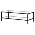 thumbnail image 6 of Evelyn&Zoe Hera 54" Wide Rectangular Coffee Table with Glass Shelf, Blackened Bronze, 6 of 7