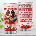 thumbnail image 2 of Tumbler 20 Oz With Lid And Straw, Soul Cups From Tumblers Sisters, Sister My Person, Sister Gifts, 2 of 6
