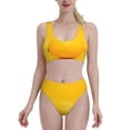 thumbnail image 2 of Picia Yellow Lemon Women's High Waisted Bikini Scoop Neck Swimsuit Two Pieces Bathing Suit-X-Large, 2 of 8