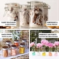 thumbnail image 4 of Efavormart 12 Jars 4oz Clear Small Glass Jars W/ Glass Lids and Metal Bails For Favor Candy Buffet Event Decor, 4 of 9