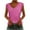 Hot Pink, variant on Puntoco Plus Size Tops Women'S Casual Solid Color T-Shirt with Large V-Neck Top Pink S