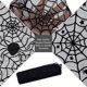 thumbnail image 4 of Fiudx Mantel de Encaje de Telaraña para Halloween, Decoración de Fiesta Misteriosa, Cubierta para Repisa de Chimenea, Manteles Grandes y Pequeños, Decoraciones de Halloween Diy, Negro, 46 X 244 Cm y, 4 of 7