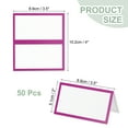 thumbnail image 2 of Uxcell 50Pcs Table Place Cards, 3.5 x 2 Inches Blank Name Place Cards for Table Setting Wedding Reception, Purple, 2 of 6