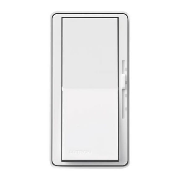 Lutron 3839115 1.5A 120 Single Rocker Slide Fan & Light Switch, White