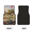 thumbnail image 2 of Yiaed American Flag Rose Garden Print Carpet Floor Mats for Cars, Auto Accessories Front & Rear Car Floor Mats Car Floor Foot Mat Sets of 4 Pieces, 2 of 7