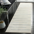 thumbnail image 3 of SAFAVIEH Orwell Isidora Striped Area Rug, Ivory/Blue, 6'7" x 6'7" Round, 3 of 9
