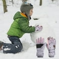 thumbnail image 6 of Cold Weather Thick Warm Gloves for Kids 6-10 Years Winter Gloves for Boys Girls Snow Windproof Mittens Outdoor Sports Skiing, 6 of 8