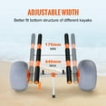 thumbnail image 5 of KFFKFF Robust Kayak Dolly, Collapsible Canoe Transport Cart with 12'' Wheels, Flexible Width 6.69"-17.32", 350 Lb Load Limit Kayak Carrier for Kayaks, Canoes, Paddleboards, Float Mats, Jon Boats, 5 of 9