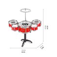thumbnail image 2 of BJBSJSZ Toddler Drum Set Musical Toy Drum Set for Kids Rock Jazz Drum Kit, 2 Drum Sticks and 5 Small Drums Toys for 3 4 5 Year Old Boys Girls Gifts Ages 3-5, 2 of 2