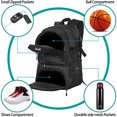 thumbnail image 4 of Mochila WOLT para baloncesto, fútbol y voleibol para todas las edades, color negro, 4 of 7