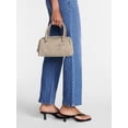 thumbnail image 2 of No Boundaries Women's East West Bowler Handbag, Brown Plaid, 2 of 7