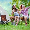 thumbnail image 6 of 600D Oxford Camping Chair Portable Foldable Chair Supports 220 lbs for Picnic, Fishing, Backpacking Cute Reindeer Character, 6 of 8