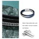 thumbnail image 5 of Brazalete de cuero hecho a mano Minnieouse de 3 capas con hebilla de imán Marrón oscuro, 5 of 6