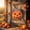 B, variant on Halloween Jack O Lantern Wooden Door Hanger, 4 Styles Fall Pumpkin Front Door Sign for Thanksgiving Home Decor