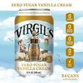 thumbnail image 3 of Virgil's Zero Sugar Natural Vanilla Cream Soda Pop, 12 Fl Oz, 6 Pack Cans, 3 of 6