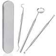 thumbnail image 1 of Dental Tools, 3PCS Teeth Cleaning Tools Stainless Steel Dental Scraper, Scaler Pick Plaque Remover Set, 1 of 5