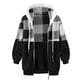 thumbnail image 5 of Sudadera con capucha y manga larga para mujer, informal, con cuello en V y cremallera, para exteriores y chaquetas, 5 of 7