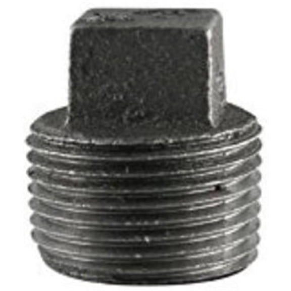 Southland 521-802HN Square Head Plugs, 3/8", Black