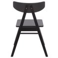 thumbnail image 6 of Safavieh Farrah Modern Wood Dining Side Chairs, Black (Set of 2), 6 of 8