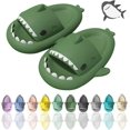 thumbnail image 2 of Cartoon Shark Flip Flops, Non-Slip Thick-Soled Beach Flip Flops, Quick-Drying Funny Pool Sandals, 2 of 5