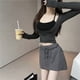 thumbnail image 5 of Tops ajustados de manga larga, tops de 2 piezas, tops de tres piezas con cuello halter, verdadera excelencia, 5 of 9