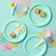 thumbnail image 2 of 20ct 8. Disposable Dinner Plates Teal, 2 of 3