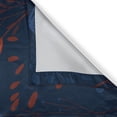 thumbnail image 3 of Ambesonne Jungle Night Kitchen Curtains, Wild Floral Motifs, 55"x36", Dark Sky Blue and Paprika, 3 of 3