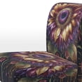 thumbnail image 4 of Designart "Sunflower in Yellow and Purple Tones" Yellow Floral & Botanical Upholstered Accent Chair - Traditional Arm Chair For Living Room, 4 of 5