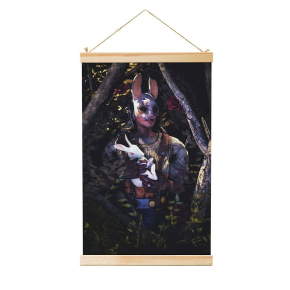 Dead By Daylight Dbd Wooden Shaft Hanging Poster Home Decor Poster Wall Art Painting For Living Room Bedroom 12"X18"