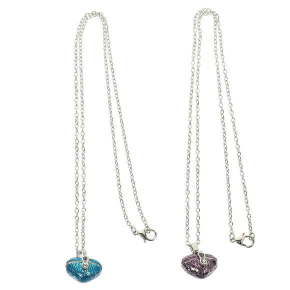 2pcs Women Necklace Openable Locket Heart Pendant Heart Locket Necklace Personalized Gifts