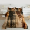thumbnail image 2 of Manfei Ink Painting Art Bedding Comforter Set,Abstract Aesthetic Twin Comforter Sets,Brown Beige Bedding Set For Men Women,Ultra Soft Home Decor Reversible,2 Pieces, 2 of 8