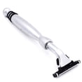 thumbnail image 3 of Heavyweight Chrome Razor Handle from Taconic Shave - Includes One Preloaded Razor Blade, 3 of 9