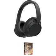 Sony WH-CH720N-BLACK Noise Canceling Headphones with Quick Charge with an Additional 2 Year Coverage by Amber Protect (2023)