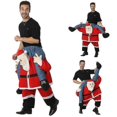 thumbnail image 2 of Halloween Cosplay Costume Santa Claus Fake Legs Magic Pants Woman Men Novelty Spoof Ride On Reindeer Xmas, 2 of 4